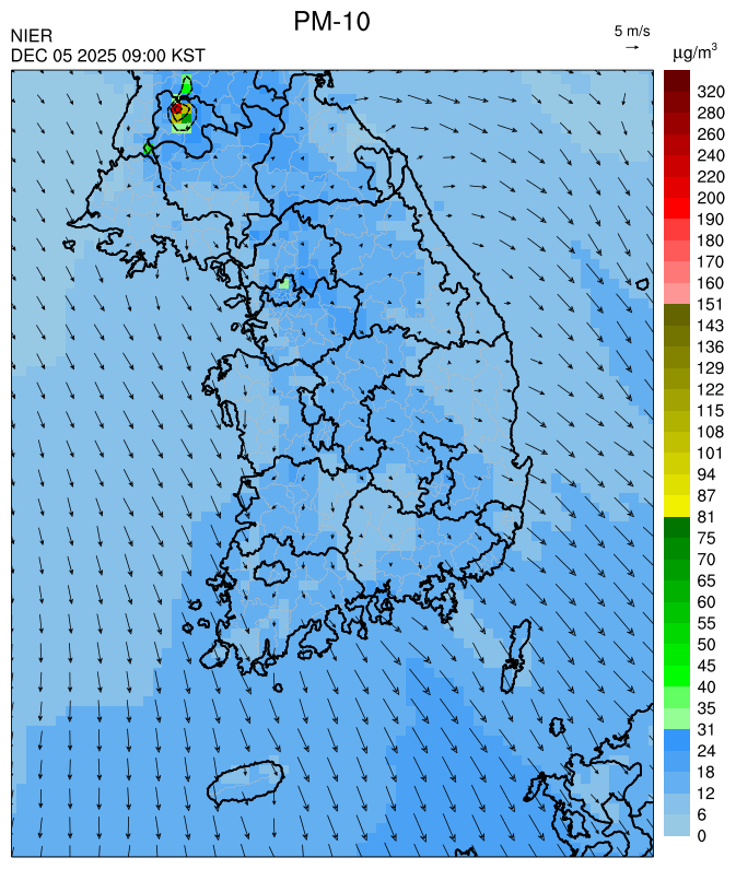 09:00 KST PM-10 예측모델