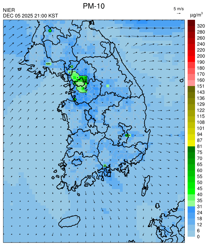 21:00 KST PM-10 예측모델