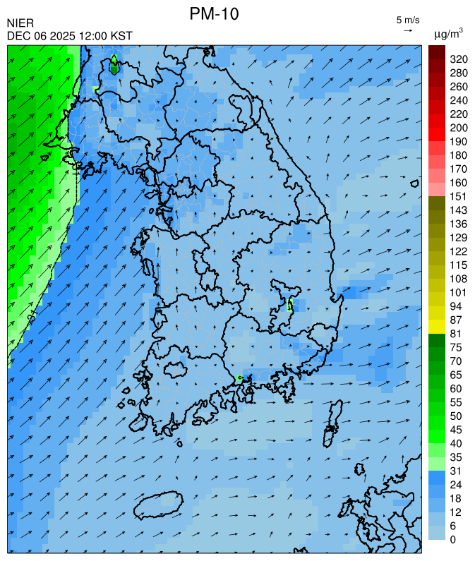 12:00 KST PM-10 예측모델