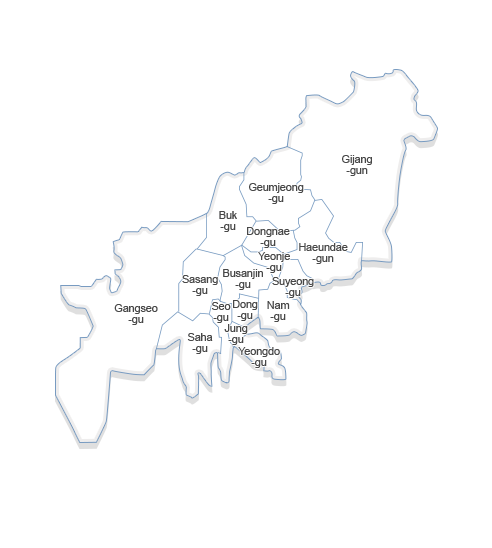 Busan 지도